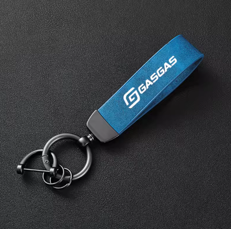 Premium Carbon Fiber Motorcycle Keychain Holder & Key Ring for GasGas Motorcycles